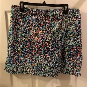 Multicolor skort w/pockets & belt loops sz 12P